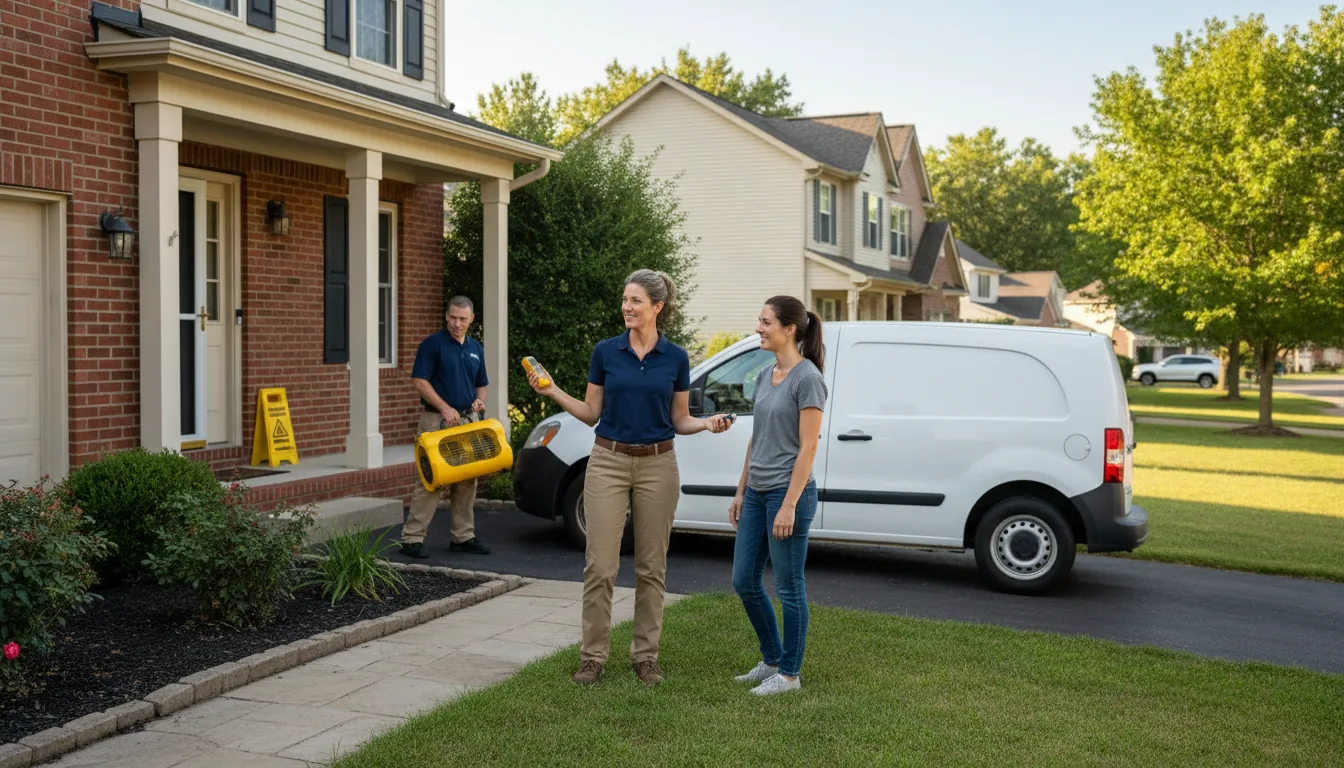 Residential water damage restoration in Calder, ID
